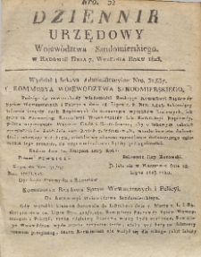 Dziennik Urzędowy Województwa Sandomierskiego, 1823, nr 32