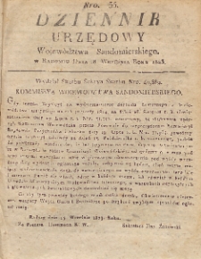 Dziennik Urzędowy Województwa Sandomierskiego, 1823, nr 35