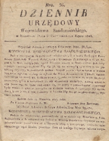 Dziennik Urzędowy Województwa Sandomierskiego, 1823, nr 36