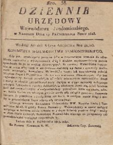 Dziennik Urzędowy Województwa Sandomierskiego, 1823, nr 38