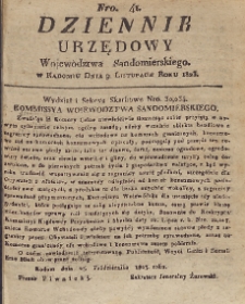 Dziennik Urzędowy Województwa Sandomierskiego, 1823, nr 41