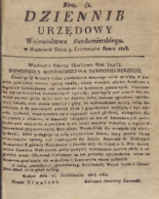 Dziennik Urzędowy Województwa Sandomierskiego, 1823, nr 41