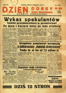 Dzień Dobry Ziemi Radomskiej, 1937, R. 7, nr 162