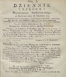 Dziennik Urzędowy Województwa Sandomierskiego, 1829, nr 3