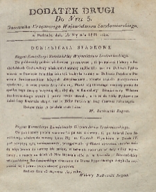 Dziennik Urzędowy Województwa Sandomierskiego, 1829, nr 3, dod. 2