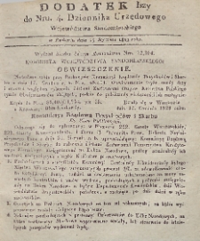 Dziennik Urzędowy Województwa Sandomierskiego, 1829, nr 4, dod. 1