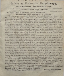Dziennik Urzędowy Województwa Sandomierskiego, 1830, nr 22, dod. V