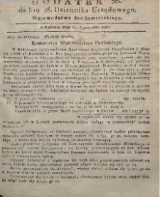 Dziennik Urzędowy Województwa Sandomierskiego, 1830, nr 28, dod. III