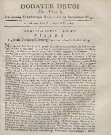 Dziennik Urzędowy Województwa Sandomierskiego, 1829, nr 6, dod. 2