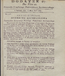 Dziennik Urzędowy Województwa Sandomierskiego, 1829, nr 20, dod. 4