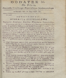 Dziennik Urzędowy Województwa Sandomierskiego, 1829, nr 21, dod. 3