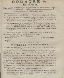 Dziennik Urzędowy Województwa Sandomierskiego, 1829, nr 22, dod. 4