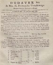 Dziennik Urzędowy Województwa Sandomierskiego, 1829, nr 26, dod. 1