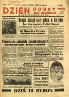 Dzień Dobry Ziemi Radomskiej, 1938, R. 8, nr 155