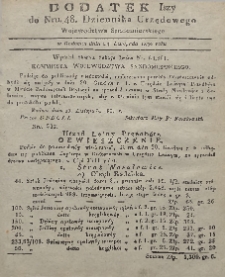 Dziennik Urzędowy Województwa Sandomierskiego, 1830, nr 48, dod. I