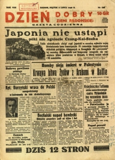 Dzień Dobry Ziemi Radomskiej, 1938, R. 8, nr 186