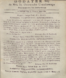 Dziennik Urzędowy Województwa Sandomierskiego, 1829, nr 32, dod. 1