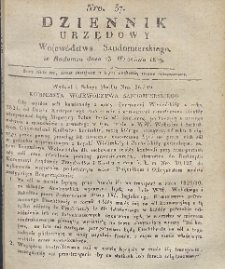 Dziennik Urzędowy Województwa Sandomierskiego, 1829, nr 37