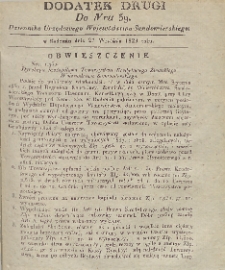 Dziennik Urzędowy Województwa Sandomierskiego, 1829, nr 39, dod. 2