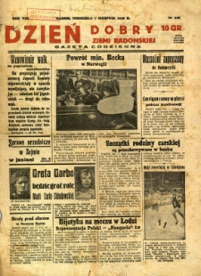 Dzień Dobry Ziemi Radomskiej, 1938, R. 8, nr 216