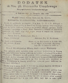 Dziennik Urzędowy Województwa Sandomierskiego, 1829, nr 46, dod.