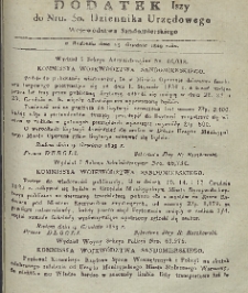 Dziennik Urzędowy Województwa Sandomierskiego, 1829, nr 50, dod. 1