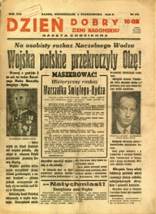 Dzień Dobry Ziemi Radomskiej, 1938, R. 8, nr 273