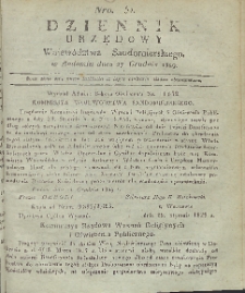 Dziennik Urzędowy Województwa Sandomierskiego, 1829, nr 52
