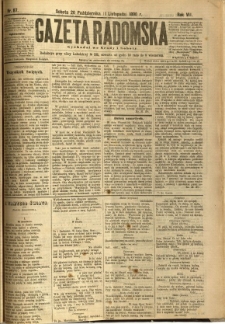 Gazeta Radomska, 1890, R. 7, nr 87