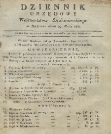 Dziennik Urzędowy Województwa Sandomierskiego, 1831, nr 23