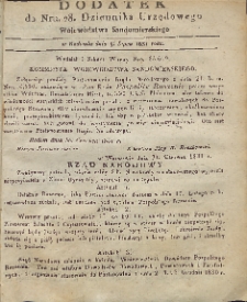 Dziennik Urzędowy Województwa Sandomierskiego, 1831, nr 28, dod.