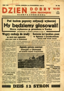 Dzień Dobry Ziemi Radomskiej, 1938, R. 8, nr 294