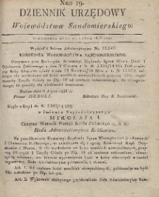 Dziennik Urzędowy Województwa Sandomierskiego, 1833, nr 29