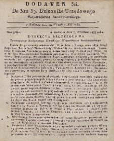 Dziennik Urzędowy Województwa Sandomierskiego, 1833, nr 39, dod. 3