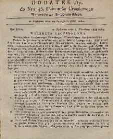 Dziennik Urzędowy Województwa Sandomierskiego, 1833, nr 45, dod. 4