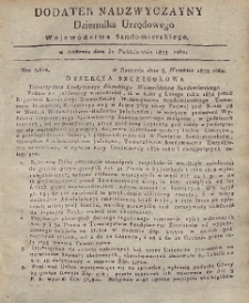 Dziennik Urzędowy Województwa Sandomierskiego, 1833, Dodatek nadzwyczajny [2]