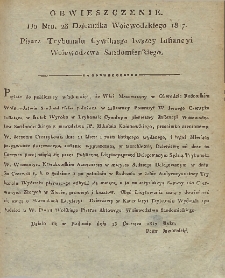 Dziennik Urzędowy Województwa Sandomierskiego, 1817, nr 23, obwieszczenie [2]