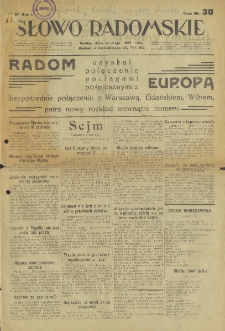 Słowo Radomskie, 1922, R. 1, nr 37