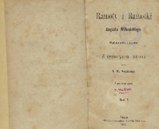 Ramoty i ramotki Augusta Wilkońskiego. T. 5
