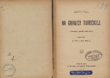 Na granicy tureckiej : historja persko-turecka
