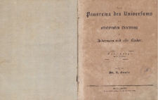 Das Panorama des Universums : Zur erheiternden Belehrung f&uuml;r Jedermann und alle L&auml;nder