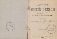 Ustawy Ochotników Pułaskiego Kompanii „C", pod opieką św. Michała Anioła