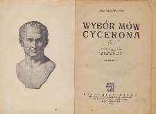 Wybór mów Cycerona. Cz. 1