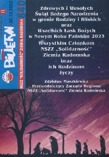 Biuletyn NSZZ "Solidarność" Ziemia Radomska, 2022, nr 840