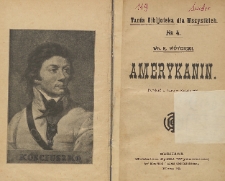 Amerykanin : powieść z czasów Kościuszki