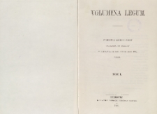 Volumina legum. T. 1