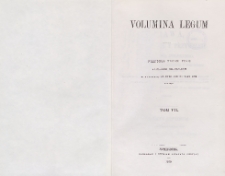 Volumina legum. T. 7