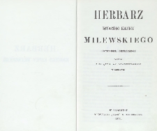 Herbarz Ignacego Kapicy Milewskiego : (dopełnienie Niesieckiego)