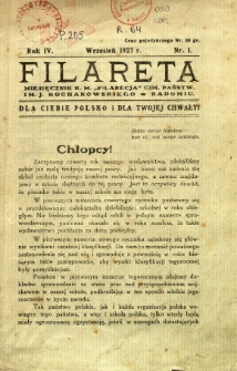 Filareta, 1927, R. 4, nr 1