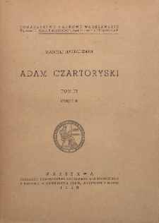 Adam Czartoryski T. 3, Cz. 2